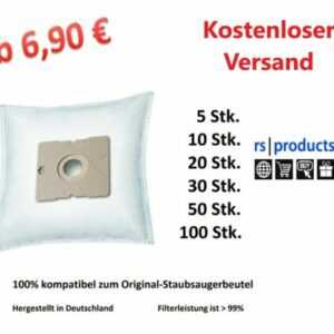 Staubsaugerbeutel für FAKIR Prestige TS 700, Premium TS 710, A1 Prestige