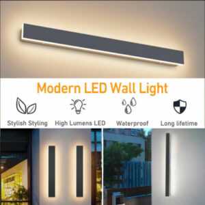 LED Outdoor Lange Wandleuchte Lampe Führte Wand Licht Villa Außenleuchte 30/60cm