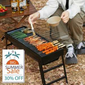 BBQ mini Grill Klappgrill Holzkohlegrill Edelstahl Picknickgrill Camping Tragbar