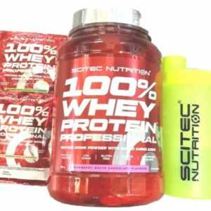 (32,50€/kg)Scitec Nutrition 100%Whey Protein Professional 920g+Shaker+2 Proben