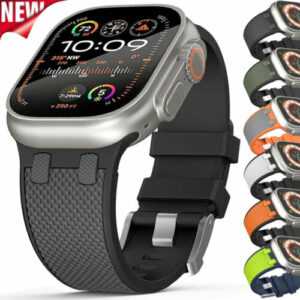 Silikon Sport Armband für Apple Watch Series 9 8 7 6 5 4 3 2 SE 42-49mm Ultra 2