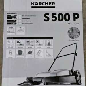 Kärcher Kehrmaschine S 500 P Handkehrmaschine 16L Behälter