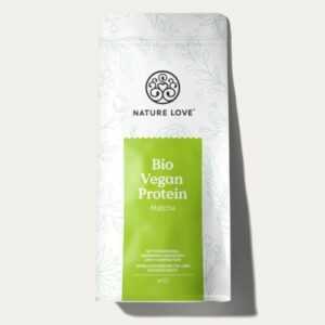 Bio Vegan Protein Pulver Nature Love (1kg Pulver für 1 Monat / Matcha)