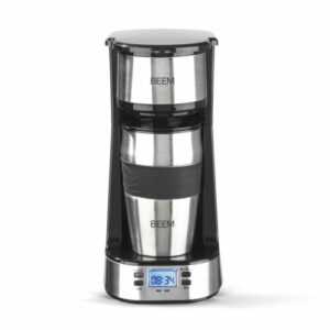 BEEM Kaffeemaschine + Thermobecher Single Cup Edelstahl to Go Becher 750W Timer