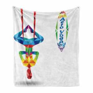 Yoga Weich Flanell Fleece Decke Aerial Yoga Fractal Körper