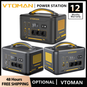 VTOMAN 600W/1000W/1500WTragbare Powerstation Solargenerator LiFePO4 Camping