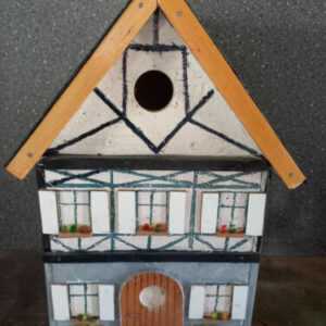 Zwitscherkasten Eigenbau Vogelhaus+geheime Hausbar (H 37 B21 T18 cm) Fachwerkhau