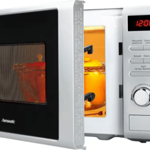 Hanseatic Mikrowelle + Grillfunktion 619166 Silber 20L, 8-Automatikprogramme