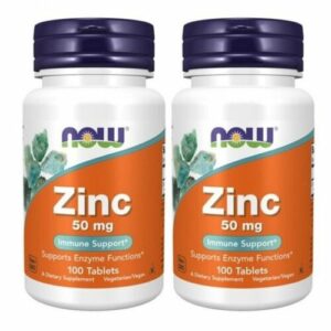 2x Now Foods, Zink Gluconate, 50mg, 100 Tabletten