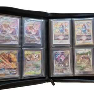 Toploader Zip Sammelalbum Ordner Binder für 3x4Toploader! 128 Karten Pokemon