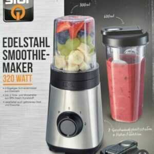 STAR Q Edelstahl Smoothie Maker 320 W 4 flügeliges Schneidemesser Eiscrusher