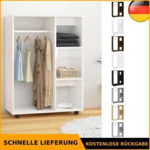 Kleiderschrank mit Rollen Garderobenschrank Garderobe Mehrere Farben vidaXL