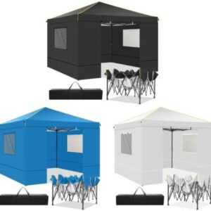 Pavillon Faltpavillon Gartenzelt 3x3m 3x6m UV-Schutz Pop-Up Zelt Partyzelt Fest