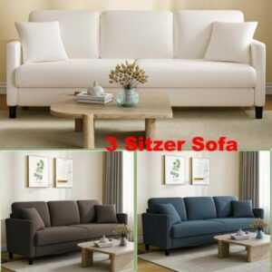 3 Sitzer Sofa Gästesofa Wohnzimmer Sofa fürs Wohnzimmer/Schlafzimmer/Gästezimmer