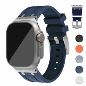 Metall Silikon Armband für Apple Watch Ultra 2 1 49mm iWatch Series 9 8 7 6 5 SE