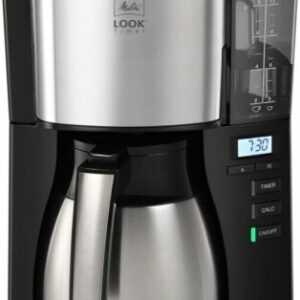 Melitta Look Therm Timer 1025-18 Schwarz Kaffeemaschine -1.25L, 1080W, 10 Tassen