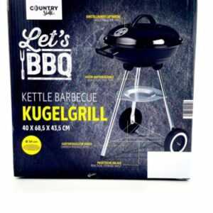 XL Kugelgrill Holzkohlegrill Standgrill Grillwagen Rundgrill BBQ Grill ∅46x84cm