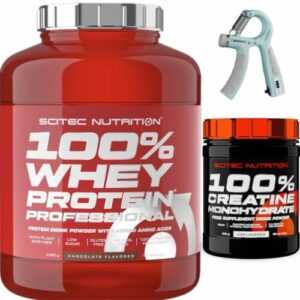 Protein 100% Whey 2250g  Scitec Nutrition +Creatin 300g +FREEHandtrainer