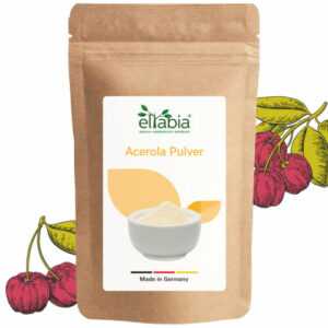 Acerola Pulver 1Kg | in Rohkost-Qualität 25% Vitamin C | Acerola Kirsche Extrakt