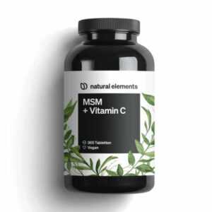 MSM mit Vitamin C Tabletten NATURAL ELEMENTS