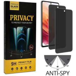 2x Display Sicht Schutz Glas Folie für Samsung Galaxy Serie Blickschutz Anti Spy