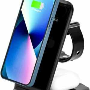 QI Wireless Ladegerät 3in1 Charger Ladestation für Apple Watch iPhone Samsung DE