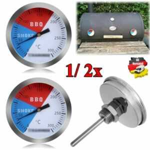 1/ 2x Grillthermometer bis 300°C für BBQ Gasgrills Smoker Grillwagen Räucherofen