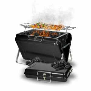 Tragbarer Holzkohlegrill "Portable" Koffergrill mit Tragegriff & Grillrost