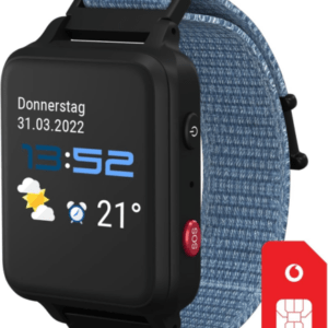 ANIO 5 S Smartwatch Kinderuhr in Blau Mit Vodafone-Sim | 50€ Amazon-Gutschein Na