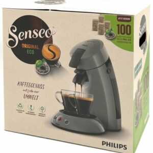 Philips Senseo Kaffeemaschine Kaffee Padmaschine Kaffeepadmaschine HD7806 grau