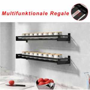 Gewürzregal Edelstahl Wandmontage Küchenwandregal Küchenregal Spice Rack Storage