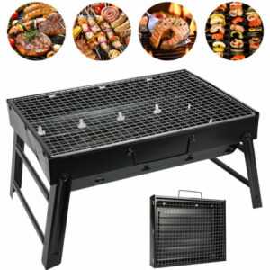 Klappgrill Holzkohlegrill BBQ Grill Tragbarer Mini Grill Campinggrill Standgrill