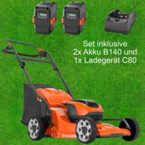 Husqvarna Akku Rasenmäher LC 142iS inkl 2x Akku B140  und Ladegerät C80 2024