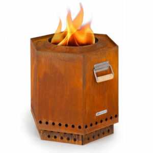 Feuerschale 50cm Stahl Feuerstelle Terrasse Feuerkorb Garten Feuer Schale Rust