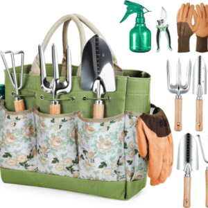 Gartenwerkzeug Set,9 Stück Gartengeräte Organizer Handtasche