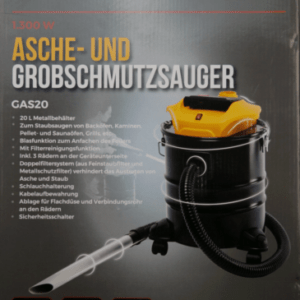 FERREX Asche und Grobschmutzsauger 1300W  Kaminsauger Ofensauger Staubsauger