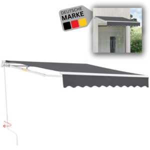 DELUKE® Markise Gelenkarmmarkise Terrassenmarkise Balkonmarkise Sonnenmarkise