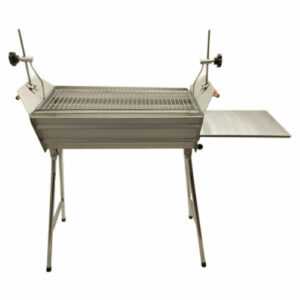 Mangal Leto Edelstahl 2mm Schaschlikgrill mit verstellbarer Grillhöhe