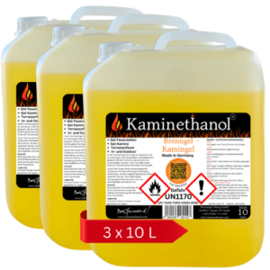 30 Liter Brenngel Kamin 3 x 10 L Gel Brennstoff Kanister Gelkamin Bioethanol