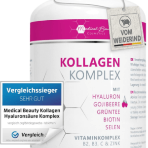 Komplex Kollagen mit Superfood-Goji-Beeren und grünem Tee 180 Kapseln neu