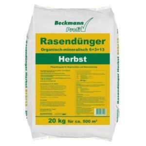 20 kg Rasendünger Herbst Beckmann  für ca. 500m² Herbstdünger Herbstrasendünger