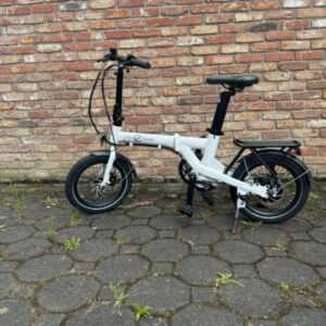 E-Bike gebraucht E-Klapprad 16"Zoll Klappfahrad weiß klein klappbar 6-Gang