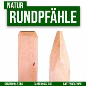 Baumpfahl Zaunpfahl Holzpfosten Baumpfahl Rundpfahl Pfosten Holzpfahl - Natur