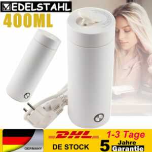 Edelstahl 300W Tragbarer Wasserkocher Mini Wasserkocher Reisewasserkocher 0,4 L