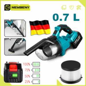 Handstaubsauger Staubsauger Akkusauger + Ersatzfilterelement für Makita 18V Akku