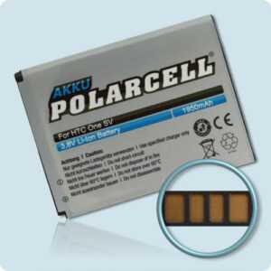 PolarCell Akku für HTC Desire 500 One SV C520e C525c C525e BM60100 Batterie Accu