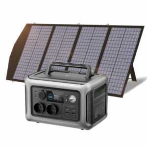 ALLPOWERS Tragbare Kraftwerk 600W Akku Generator mit 140W Solarpanel für Camping