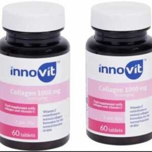 2x Innovit Collagen Tabletten Kollagen Anti-Aging Vitamin C 60 Tabletten 1000mg