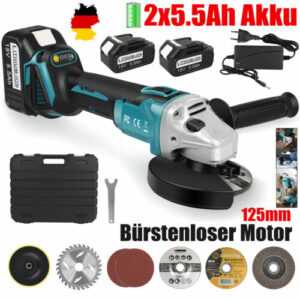 125mm Winkelschleifer Akku Bürstenlos Trennschleifer Schleifmaschine Für Makita