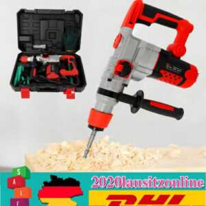 2200W Elektrischer Stemmhammer Abbruchhammer Bohrhammer Schlagbohrer Koffer Set